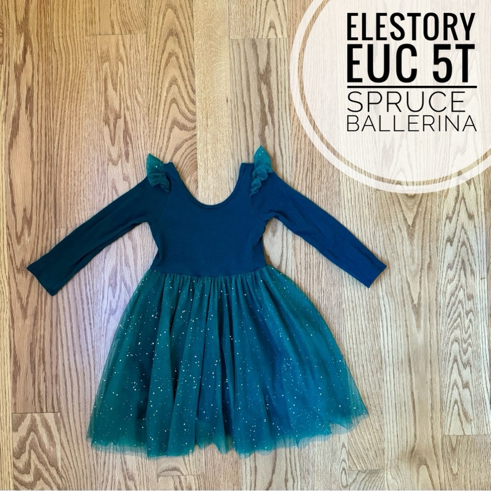 5T EUC EleStory Spruce Ballerina Dress
